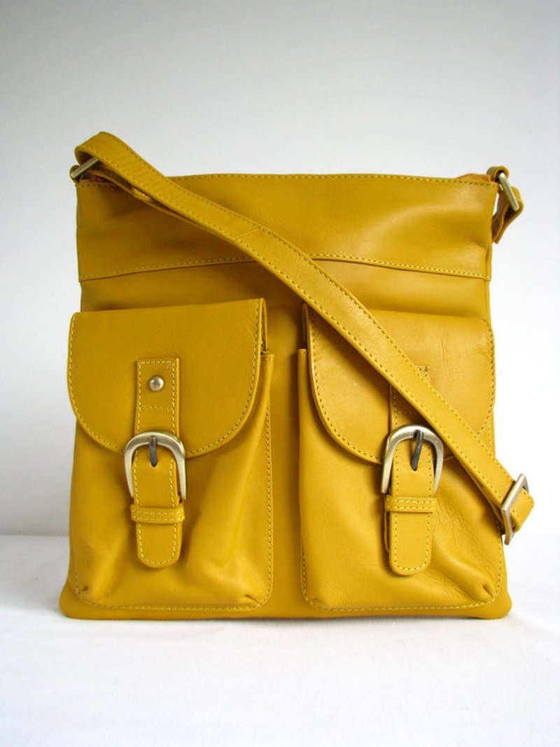 Leather Handbag Pocket Messenger Bag on Luulla