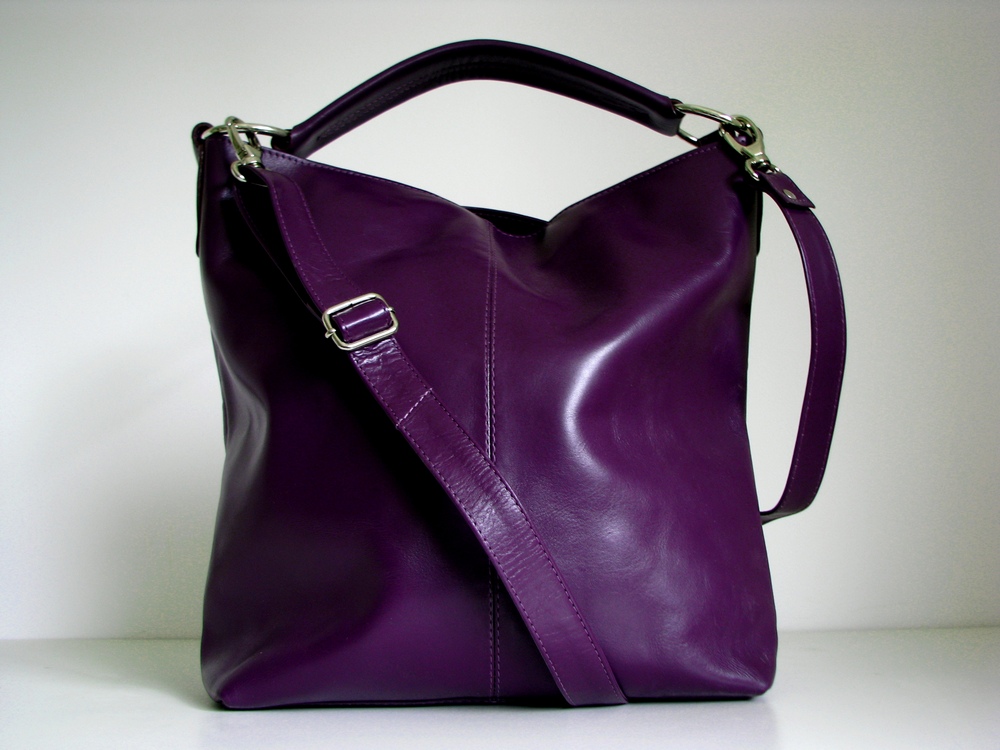 bright purple bag